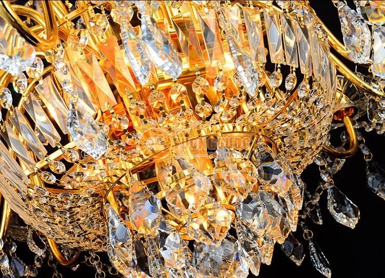 Đèn chùm pha lê phong cách châu âu CM187-21